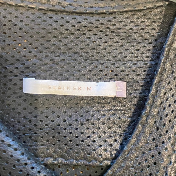 Elaine Kim Leather Moto Jacket - Picture 3 of 4